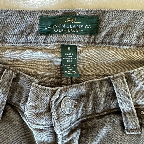 LRL Ralph Lauren Jeans Classic Straight Gray Size 6 - Picture 6 of 9